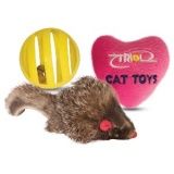 Набор игрушек для кошек Triol мышь с шаром и сердечком 3 шт.