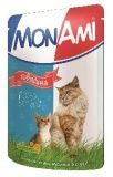 Паучи для кошек MonAmi говядина в соусе 0,1 кг.